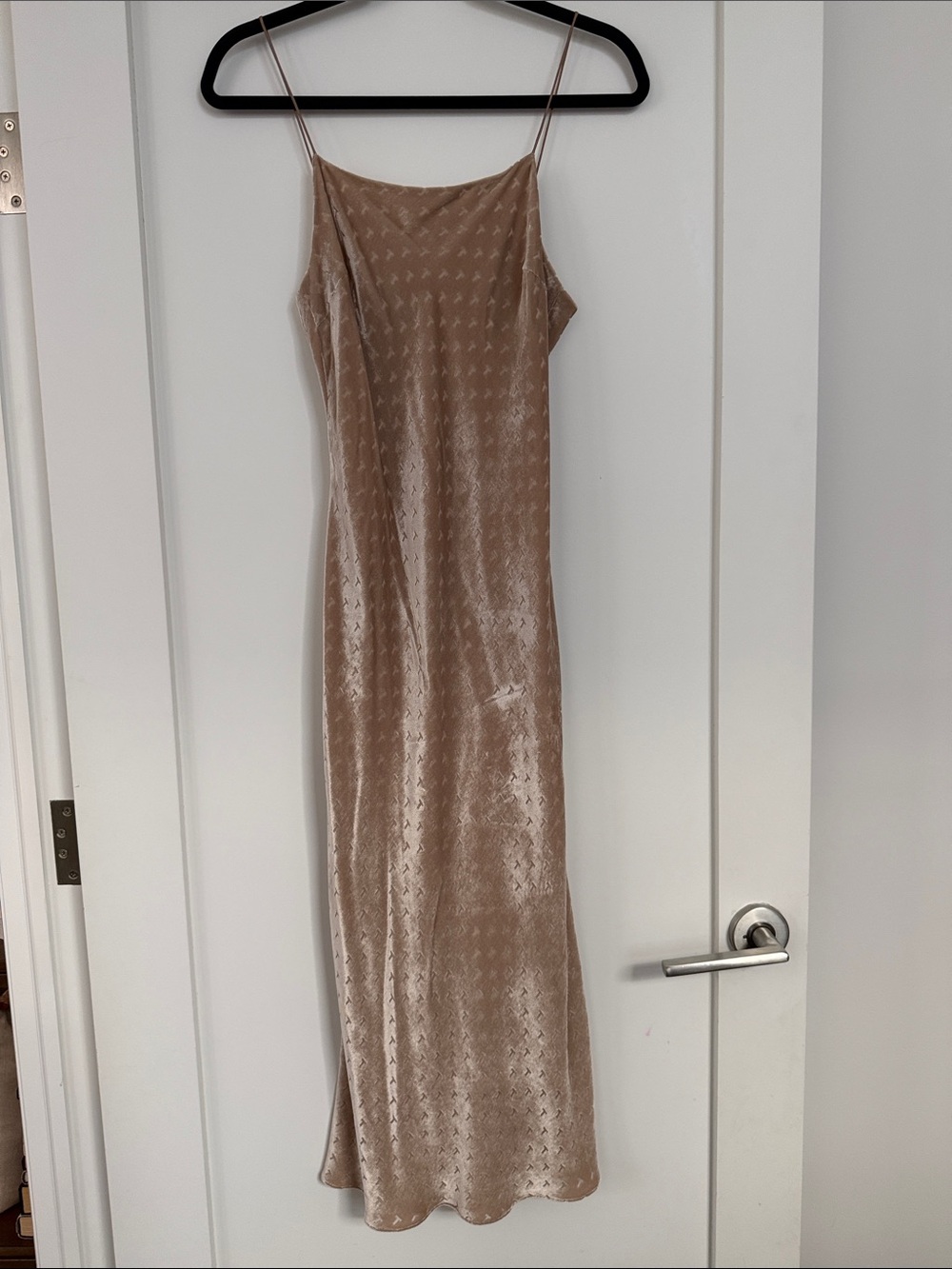 T Alexander Wang Slip midi Dress in Taupe Velvet